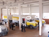 Presentation of new TZA 20–65053 refuellers in NPO Aviatechnologia's workshop